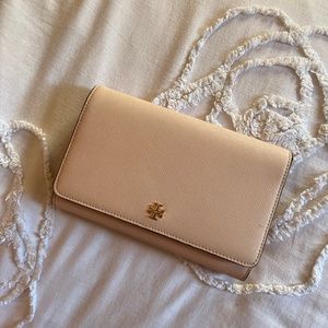 Tory Burch Robinson pink Wallet on chain